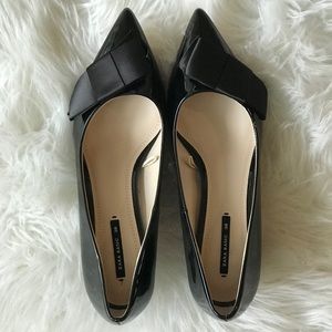 Zara Shoes - Black Bow Zara kitten heels Zara Shoes - Black Bow Zara kitten heels